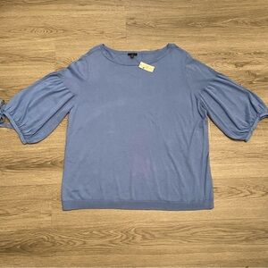Talbots Knit Blue Top Size 2X